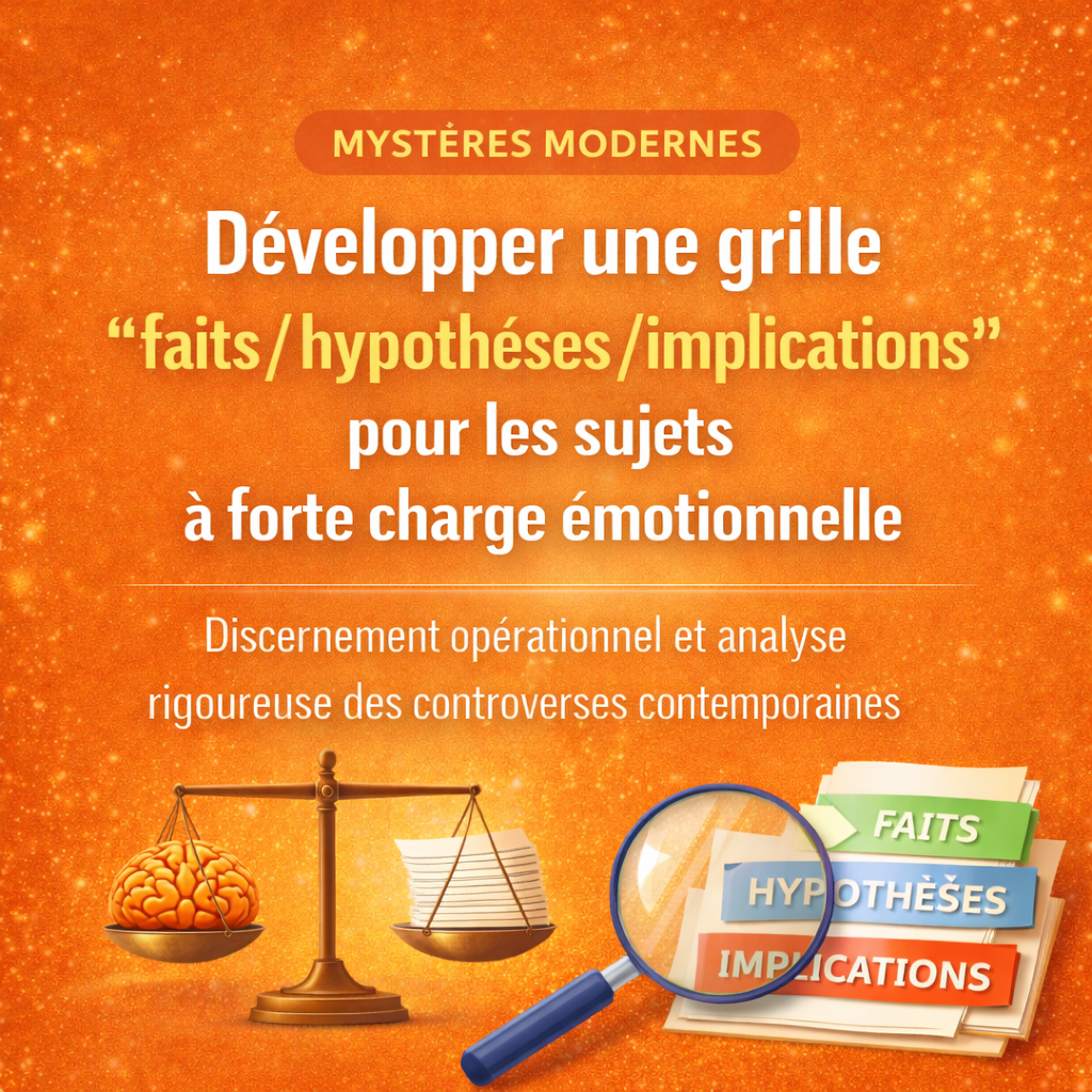 Grille faits hypothèses implications : analyser les sujets à forte charge émotionnelle grille faits hypothèses implications - sujets à forte charge émotionnelle