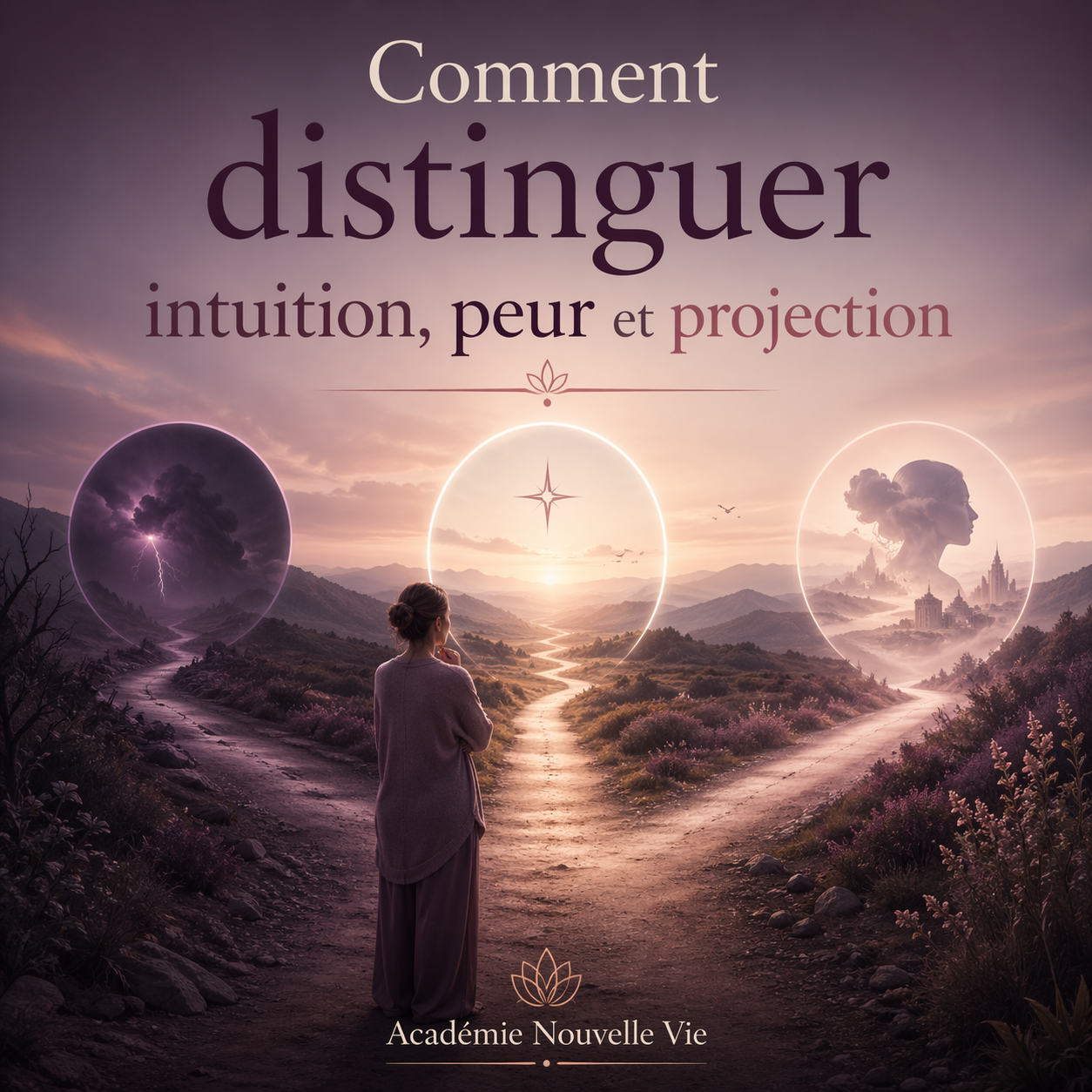 Comment distinguer intuition, peur et projection comment distinguer intuition peur et projection illustration Académie Nouvelle Vie