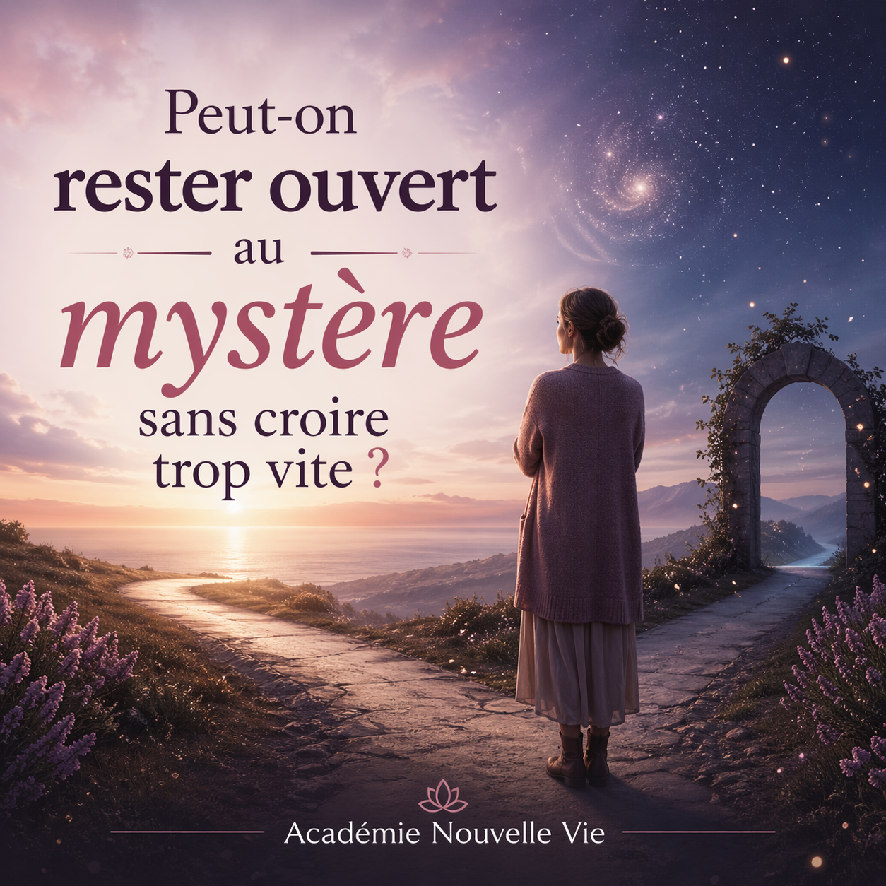 Peut-on rester ouvert au mystère sans croire trop vite ? peut-on rester ouvert au mystère sans croire trop vite illustration Académie Nouvelle Vie