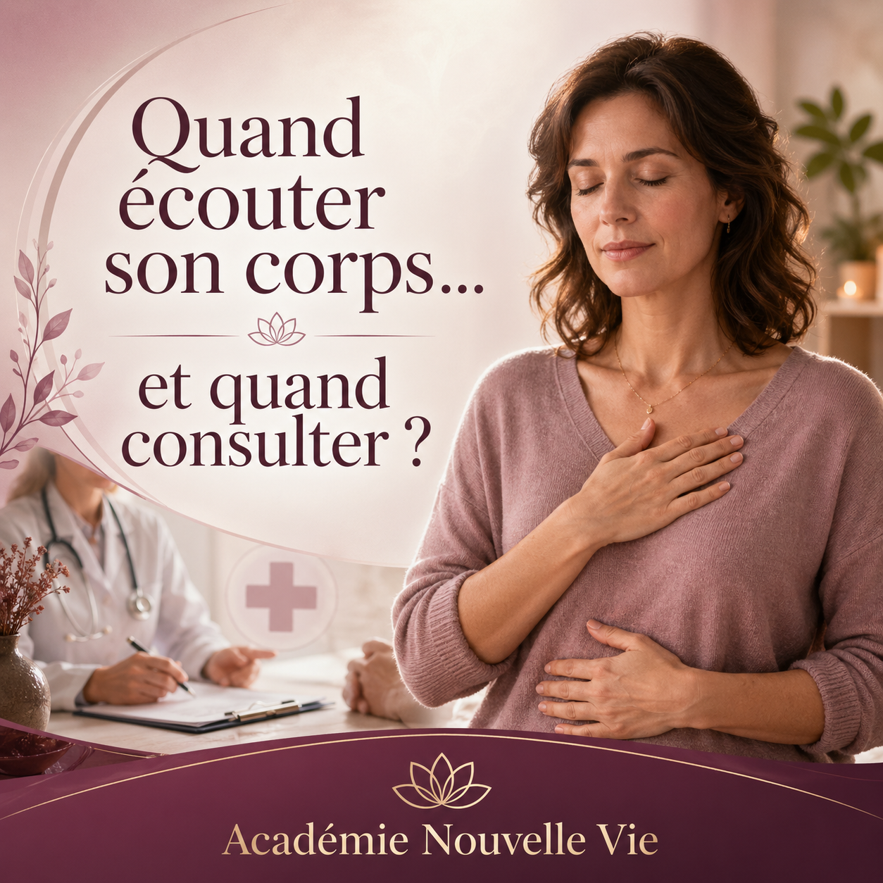 Quand écouter son corps ... Et Quand Consulter ? écouter son corps et savoir quand consulter un professionnel de santé